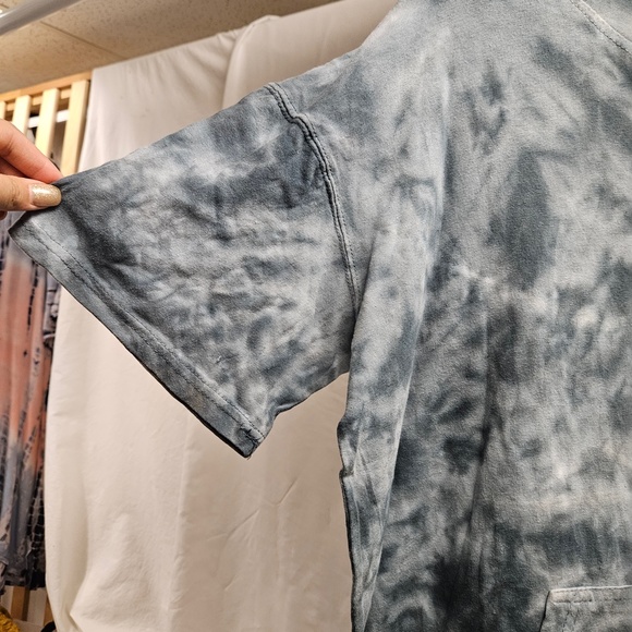 3for$25 Isaac Designs tie dye tye dye black grey white t-shirt hoodie shirt NWT - Picture 5 of 11